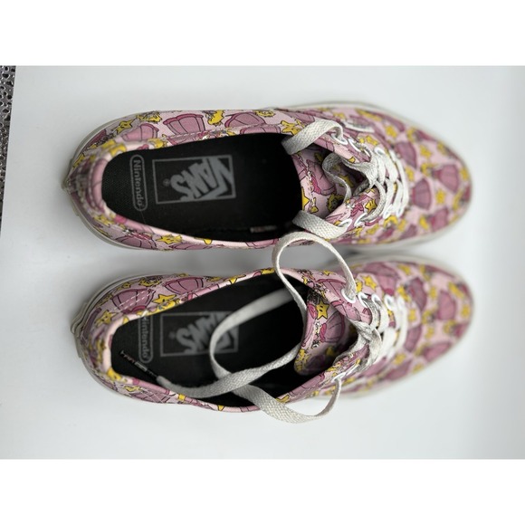 Vans x Nintendo Princess Peach Sneakers Women's Allover Video Game Graphics 8.5 - Picture 6 of 10